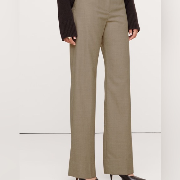 NWT Banana Republic High-Rise Modern Straight Lightweight Wool Flannel Pants - Picture 1 of 6